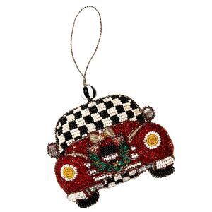 Brand New Mackenzie Childs Car Beaded Ornament